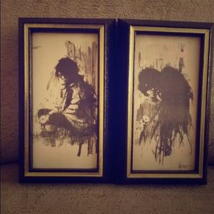 ‼️PRICE💲⬇️1970’s Vintage framed art (ALDO LUONGO)